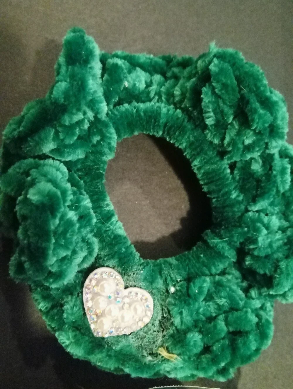 3 Plush Hand Crocheted and 7 Fabric Scrunchies